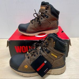(SOLD) Wolverine Rigger Mid Boots Mens Size 7.5EW Composite Toe Waterproof Boots